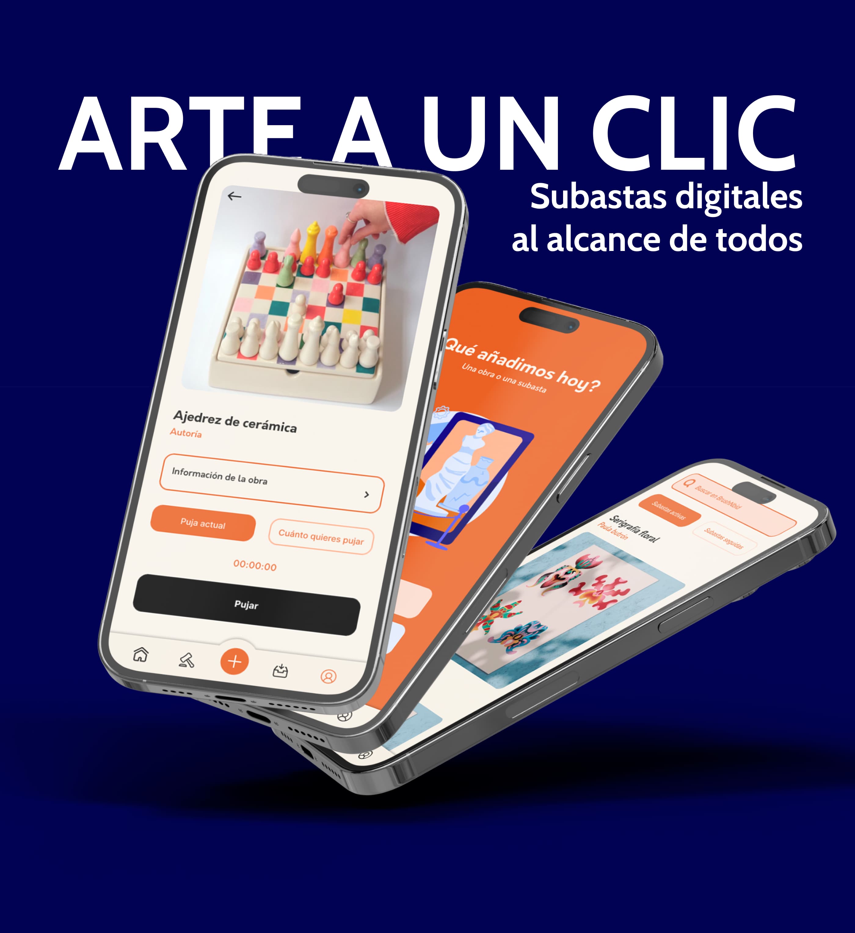 Mockup principal de BrushNBid