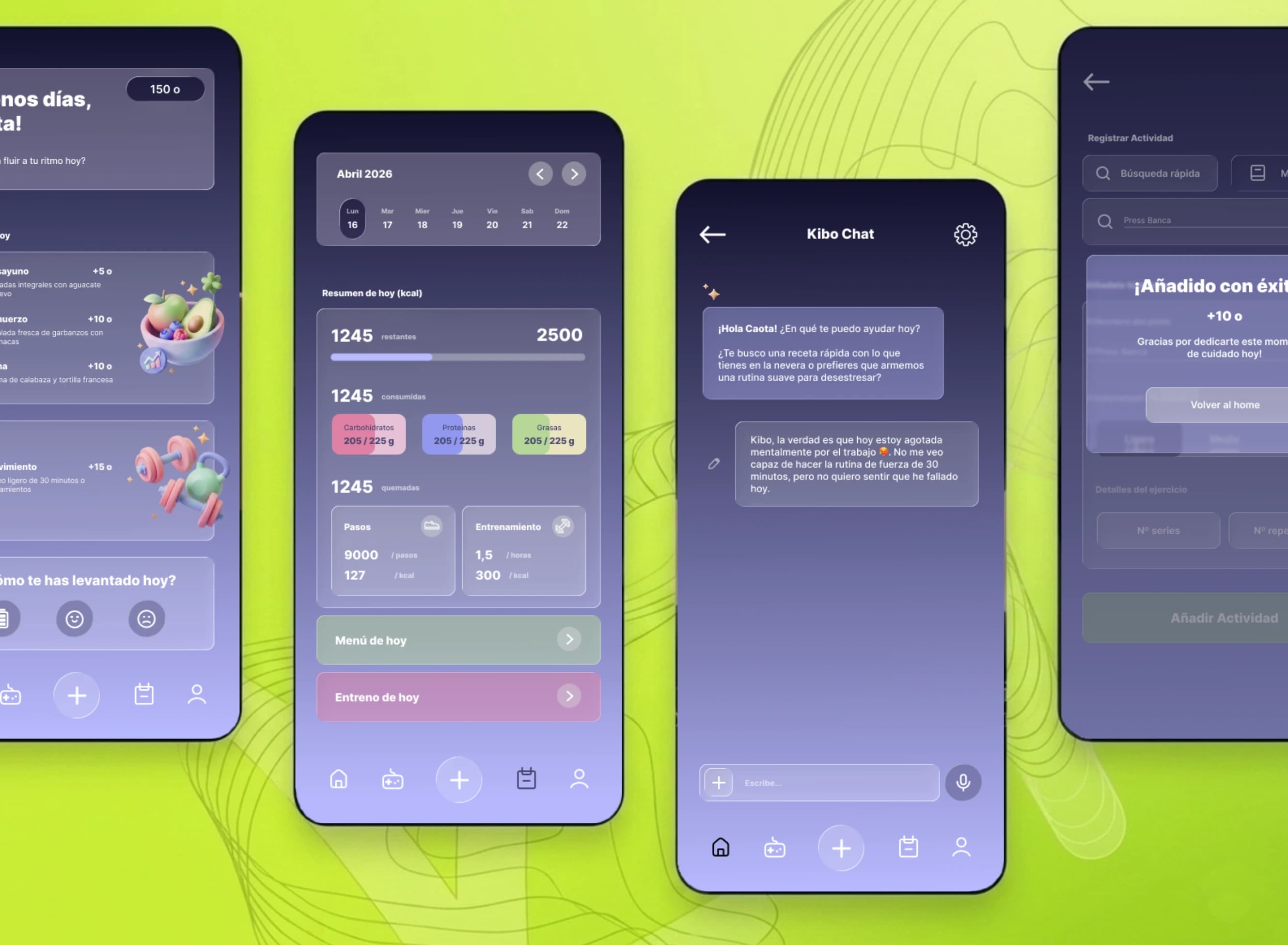 Segundo mockup de Flow with Kibo